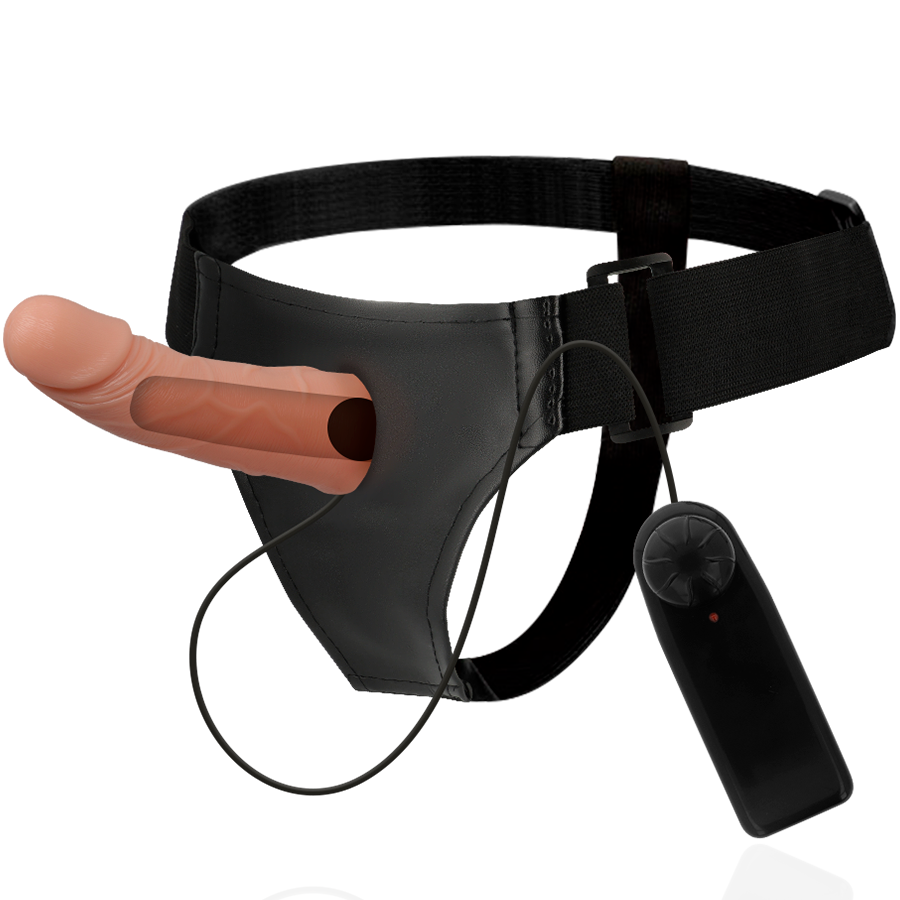 Imbracatura Attraction con cavi vibratori, lunghezza 15 cm e 5 cm, per stimolazione e piacere, marchio HARNESS ATTRACTION.