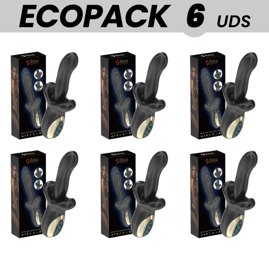 Set di 6 ECOPACKS Ibiza con vibratore potente, effetto spinta e morso, prodotto da Ibiza Technology.