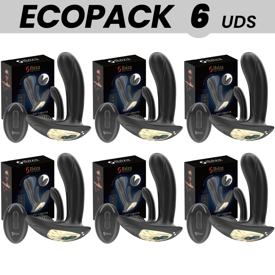 Set di 6 vibratori indossabili Ibiza con stimolazione del punto G e clitoride, telecomando incluso, marca Ibiza Technology.