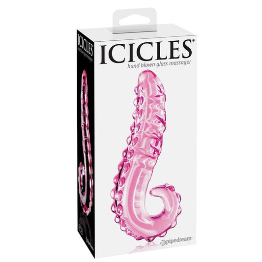 Massaggiatore in vetro ICICLES N. 24, strumento per massaggi con design elegante e superficie liscia.