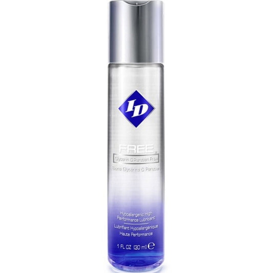 ID FREE IPOALLERGENICO a base d'acqua, flacone da 30 ml, prodotto ipoallergenico e delicato per la pelle.