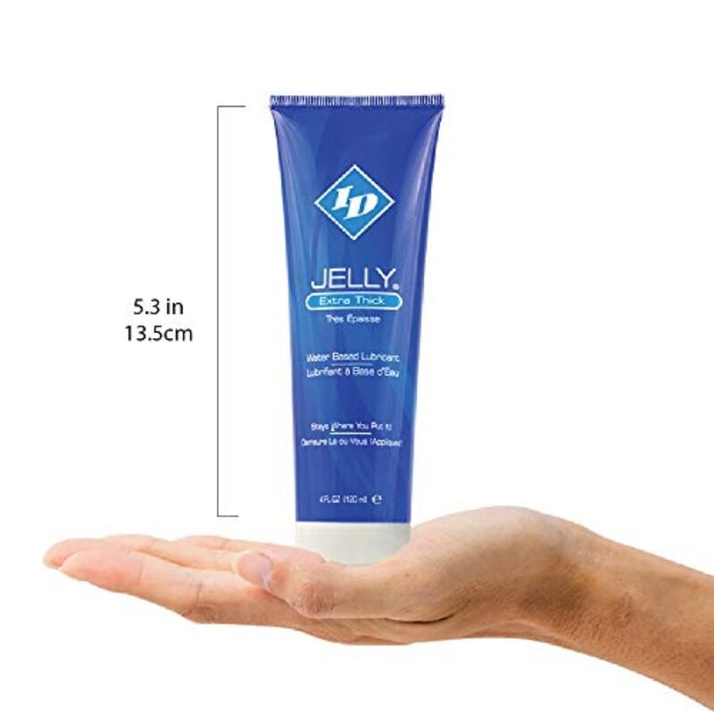 Lubrificante a base acqua ID JELLY extra spessore in tubo da corsa da 120 ml, ideale per comfort e lubrificazione.