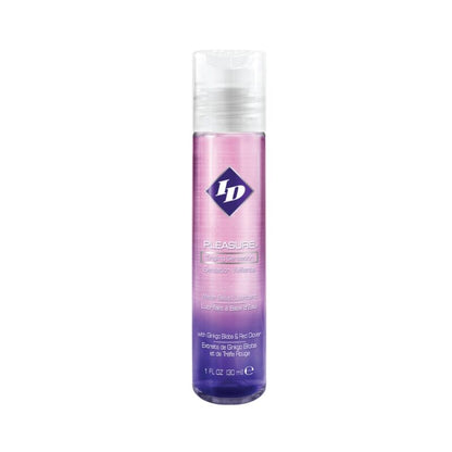 Lubrificante a base acqua ID PLEASURE da 30 ml, confezione con etichetta e dettagli visibili, ideale per uso intimo e comfort.