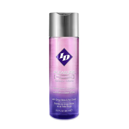 Lubrificante a base d'acqua ID PLEASURE da 65 ml, fluido e delicato per maggiore comfort e lubrificazione naturale.
