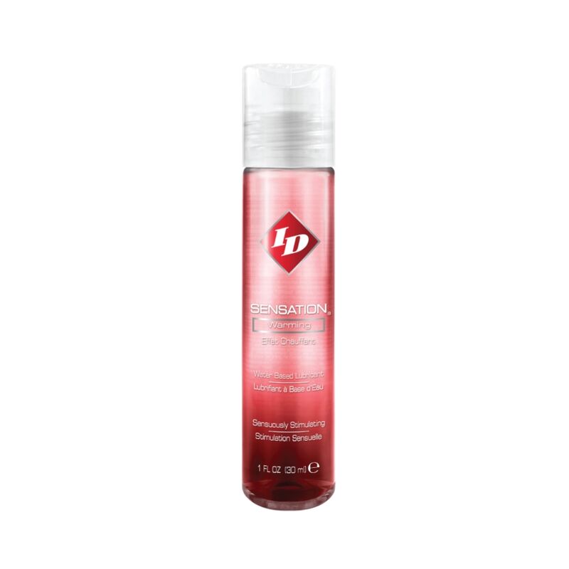 Lubrificante riscaldante ID SENSATION, 30 ml, in confezione con bottiglia di lubrificante intimo riscaldante, ideale per il comfort e il piacere