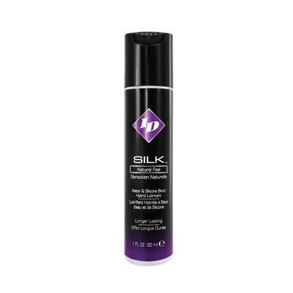 Flacone da 30 ml di ID SILK Natural Feel Silicone e Acqua, prodotto per cura della pelle con formula idratante e leggera.