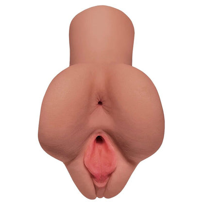 Maschera doppio masturbatore PDX PLUS+ con dettagli realistici, morbido interno e design ergonomico, visibile in questa immagine.