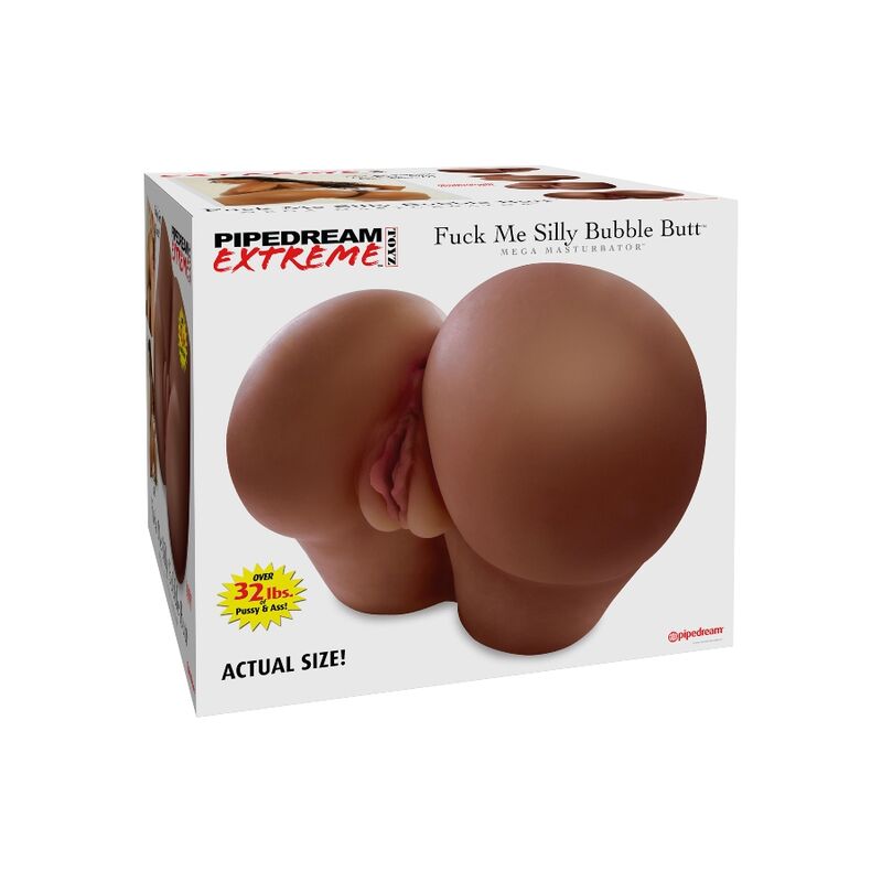 Vagina e ano realistici neri di EXTREME TOYZ Pipedreams, silicone morbido e dettagliato, ottimi per uso erotico.
