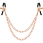 COQUETTE CHIC DESIRE - CLIPS PER CAPEZZOLI IN METALLO FANTASIA CON CATENA