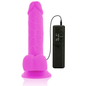 DIVERSIA - DILDO VIBRANTE FLESSIBILE VIOLA 20.5 CM -O- 4.2 CM
