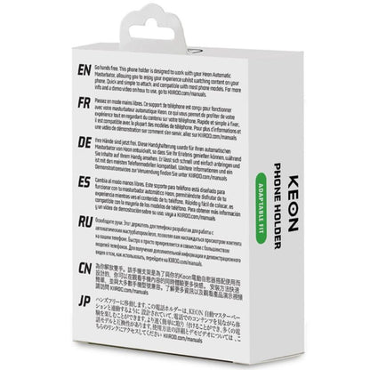 Adattatore KIIROO Keon per telefono, supporto portatile per cellulare con design compatto e funzionale.