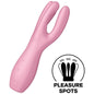 SATISFYER - VIBRATORE THREESOME 3 ROSA