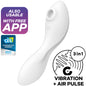 SATISFYER - STIMOLATORE A E VIBRATORE CURVY TRINITY 5 BIANCO