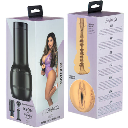 Set di stroker compatibili con PowerBlow della collezione Feel Skyler di KIIROO, mostra dettagli e texture del prodotto.