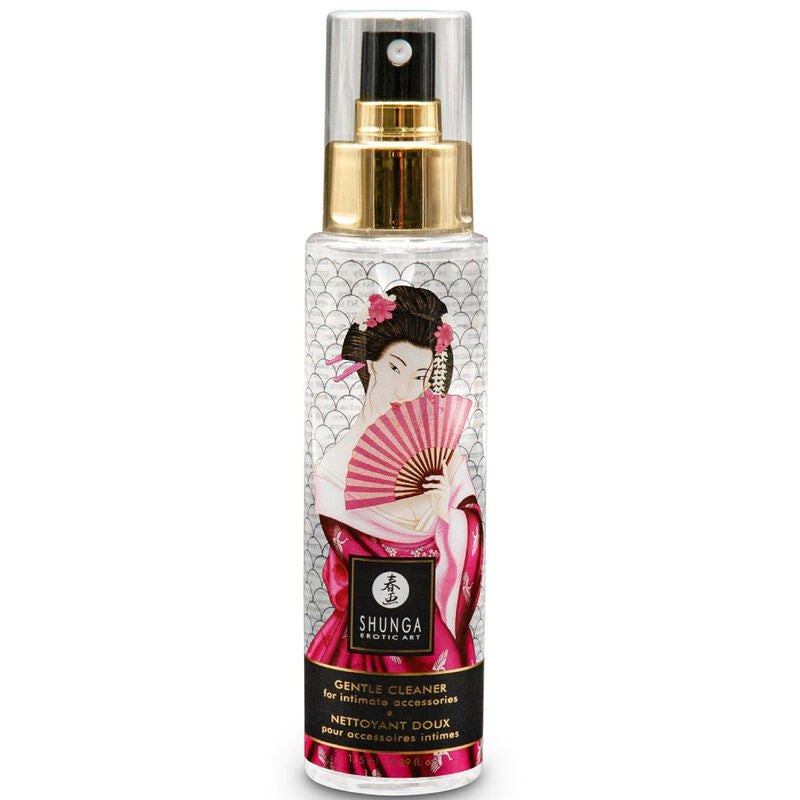 Detergente delicato per giocattoli Shunga Bath Experience, 115 ml, bottiglia con etichetta e tappo, pulizia sicura e delicata.