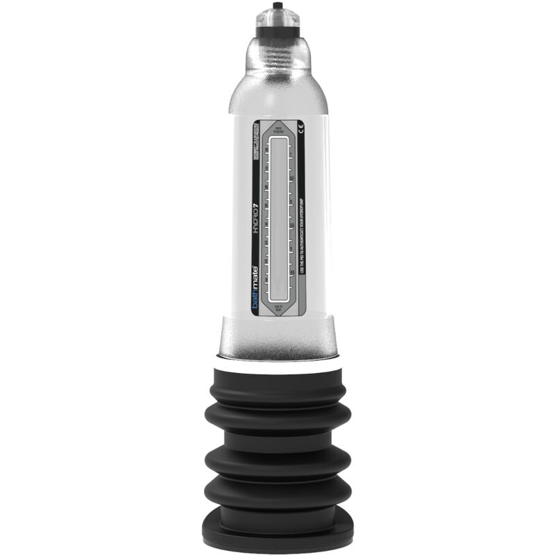Penis pump BATHMATE Hydro 7 Hercules trasparente con tubo e valvola, dispositivo per migliorare le prestazioni sessuali.