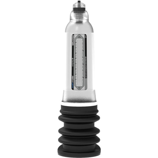 Penis pump BATHMATE Hydro 7 Hercules trasparente con tubo e valvola, dispositivo per migliorare le prestazioni sessuali.