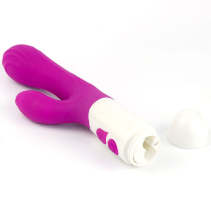 Vibratore ARMONY Felice e stimolatore viola, con design ergonomico e superficie liscia, ideale per stimolazione e piacere personale
