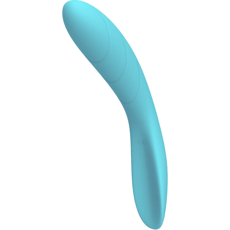 Vibratore flessibile ARMONY Elizabeth blu, dettagliato con forma ergonomica e superficie liscia, prodotto da ARMONY VIBRATORS.