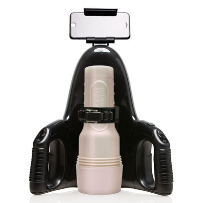 Fleshlight Brandi Love vagina con lancio universale e lubrificante Aqua 50 ml, dettagli realistici e texture interna visibile