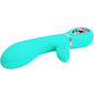 PRETTY LOVE - VIBRATORE MULTIFUNZIONE G-SPOT THOMAS VERDE ACQUA