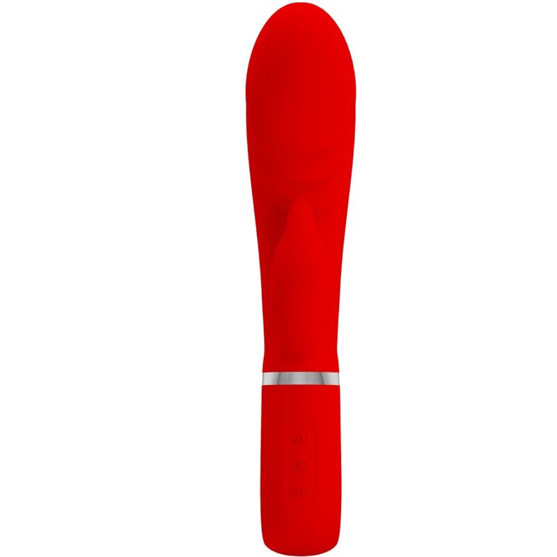 Vibratore multifunzione G-Spot Prescott di PRETTY LOVE FLIRTATION in rosso, con design ergonomico e superficie liscia.