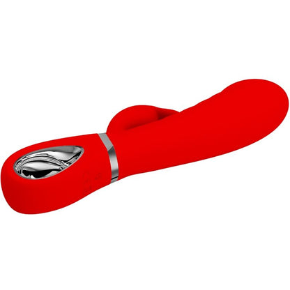 Vibratore multifunzione G-Spot Prescott rosso di PRETTY LOVE FLIRTATION, design ergonomico e dettagli attraenti.