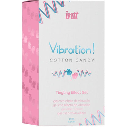 Gel intimo vibratore potente stimolante INTT Unisex Arousal Gel, flacone da 15 ml, con etichetta e design del prodotto visibili.