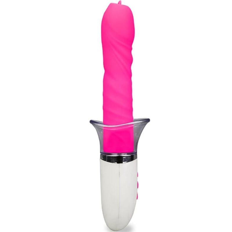 Vibratore Liberty ARMONY VIBRATORS con stimolatore a lingua, dispositivo di piacere femminile, design elegante e compatto.