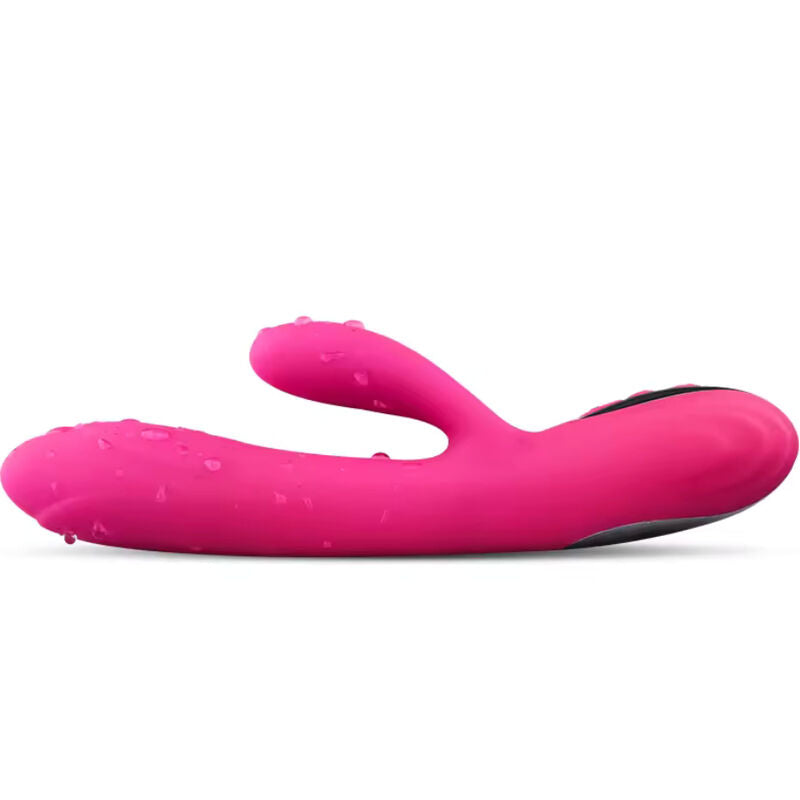 Vibratore e stimolatore flessibile ARMONY con effetto calore, colore fucsia, design ergonomico e texture morbida.
