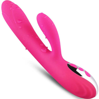 Vibratore e stimolatore flessibile ARMONY VIBRATORS con effetto calore, colore fucsia, design ergonomico per piacere.