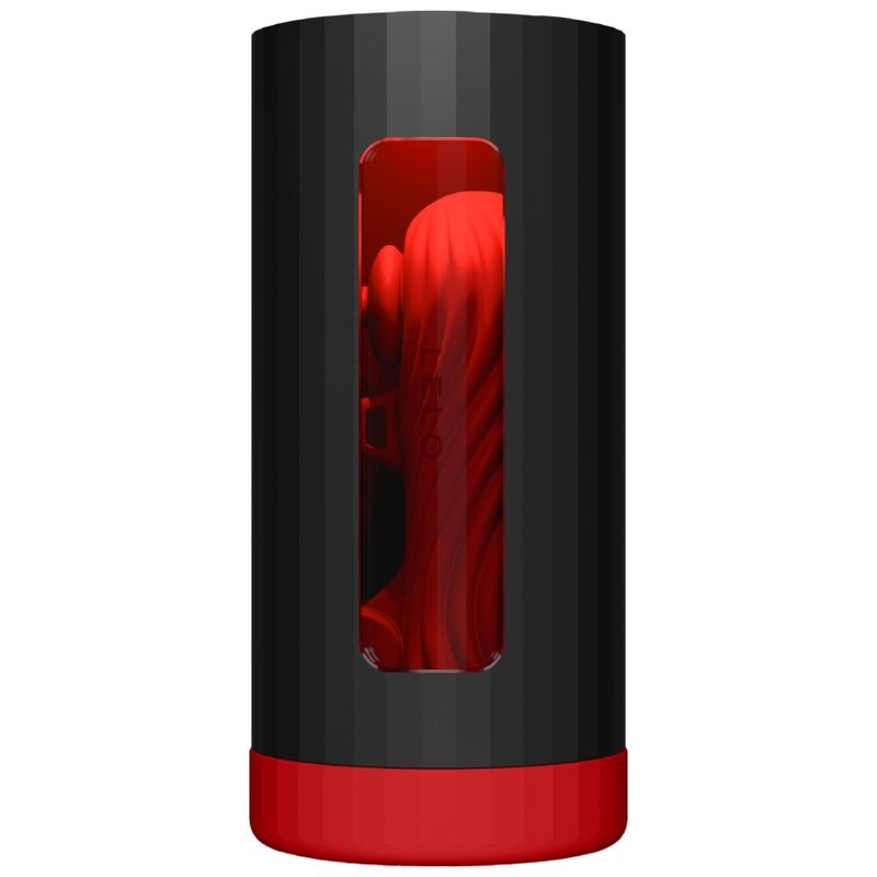 Masuratore maschile LELO F1S V3 Rosso XL, dispositivo in silicone con design compatto e dettagli rossi, vista frontale.