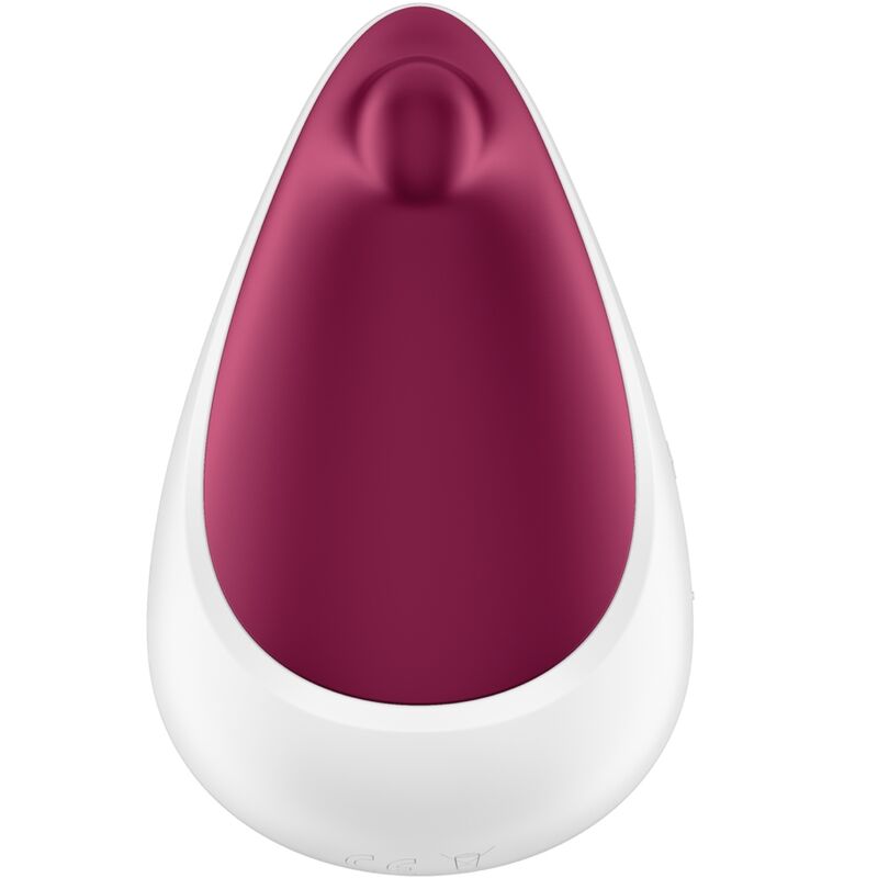Stimolatore clitoride SATISFYER Spot On 3 Berry, vibratore compatto e ergonomico, con design colorato e dettagli vibranti.