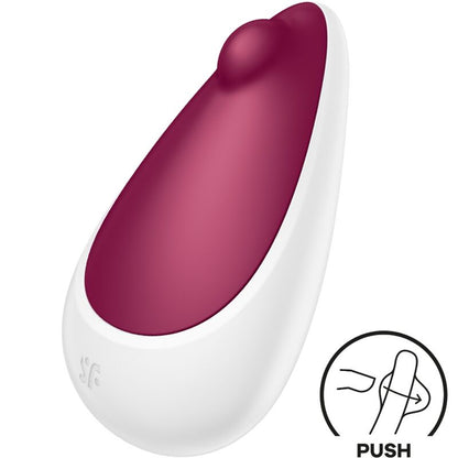 Stimolatore clitoride SATISFYER Spot On 3 Berry, vibratore compatto con design ergonomico e superficie liscia.