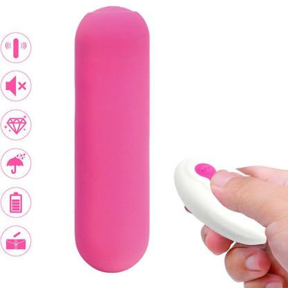 ARMONY - SPLASH JOIE REMOTE CONTROL SILICONE BULLET VIBRATOR 10 VIBRATIONS 75 X 19 CM PINK