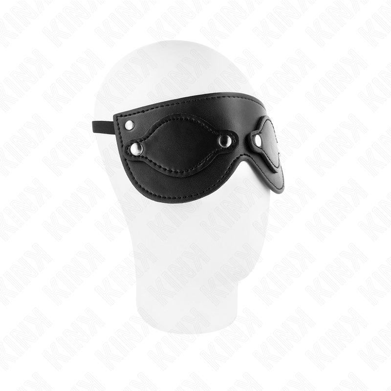 Maschera in similpelle KINK con copri occhi rimovibile, misura 22x9 cm, design elegante e comfort per il comfort e l'estetica