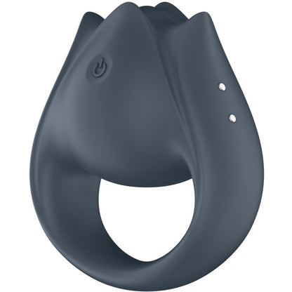 SATISFYER - PERFECT PAIR 2 MULTIVIBRATORE 2 IN 1 ANELLO PER PENE E STIMOLATORE PER DITA GRIGIO