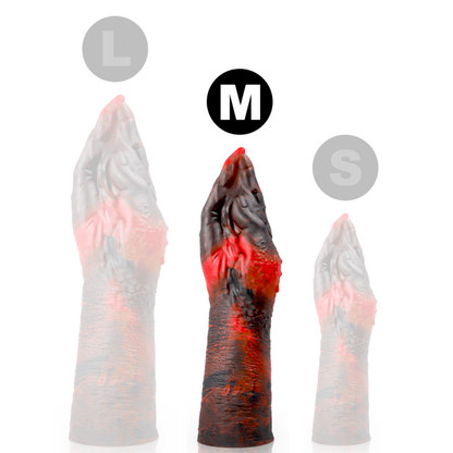 Dildo malvagio Demone Lilith di EPIC, forma dettagliata e realistica, in silicone nero e di grandi dimensioni.