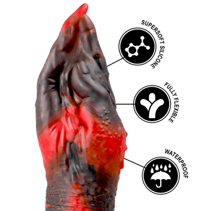 Dildo morbido EPIC Lilith Demone Malvagio, forma realistica, dettagliate caratteristiche e superficie liscia, per piacere personale.