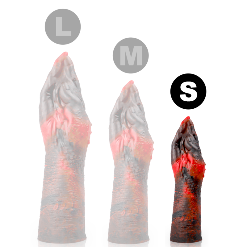 Dildo malvagio Lilith di Epic, dettaglio realistico e dettagliato in silicone nero, design demone suggestivo e audace.