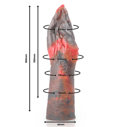 Dildo EPIC Lilith diavolo demone, morbido e realistico, con dettagli intricati, ideale per giochi erotici e stimolazione.