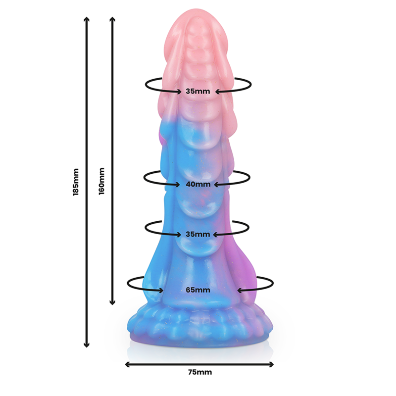 Dildo extraterrestre EPIC Ashtar con forma umana, dettagli realistici, in silicone per piacere e stimolazione.