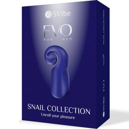 SNAIL VIBE - EVO PER LUI MASTURBATORE MASCHILE SLIDE NROLL BLU SCURO