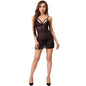 LIVCO CORSETTI FASHION - TIANA LC 20208 CHEMISE + PERIZOMA NERO S/M