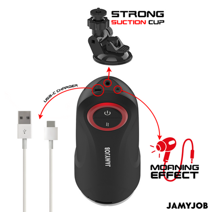 JAMYJOB - AUTOMATIC GRAVITY VAGINAL MASTURBATOR 5 SUCTION MODES