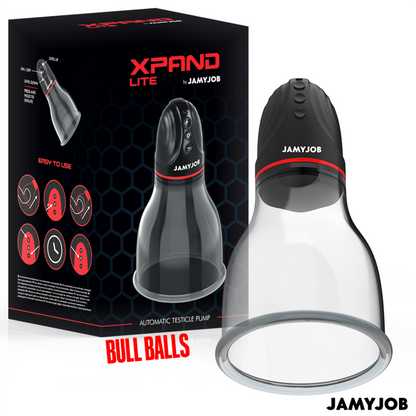 JAMYJOB - POMPA AUTOMATICA PER TESTICOLI XPAND LITE 3 LIVELLI DI ASPIRAZIONE GRIGIA