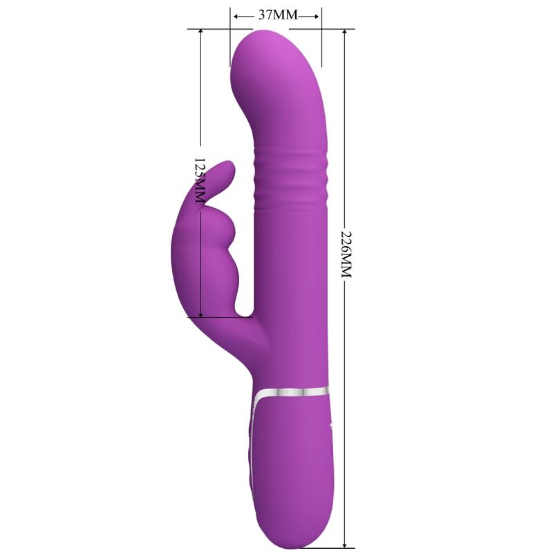 PRETTY LOVE - COALE 4 IN 1 MULTIFUNZIONE VIBRATORE CONIGLIO VIOLA