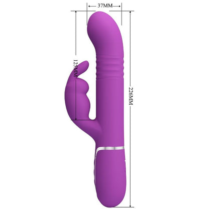 PRETTY LOVE - COALE 4 IN 1 MULTIFUNZIONE VIBRATORE CONIGLIO VIOLA