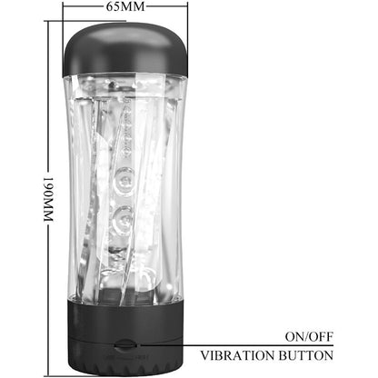 PRETTY LOVE - TAMARA MASTURBATORE MASCHILE VIBRATORE MULTI-VELOCITÀ NERO