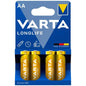VARTA - BATTERIA ALCALINICA LONGLIFE AA LR6 BLISTER*4
